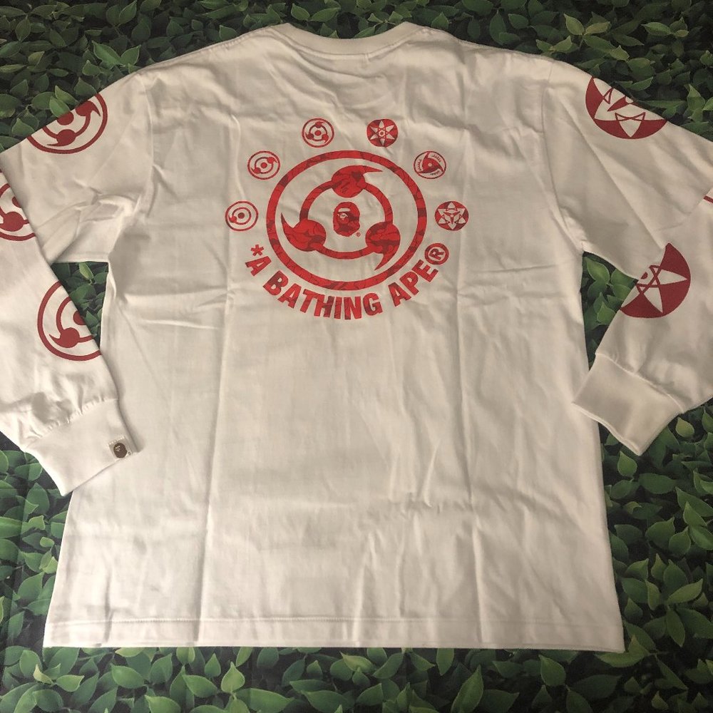 BAPE x Naruto L/S Tee White